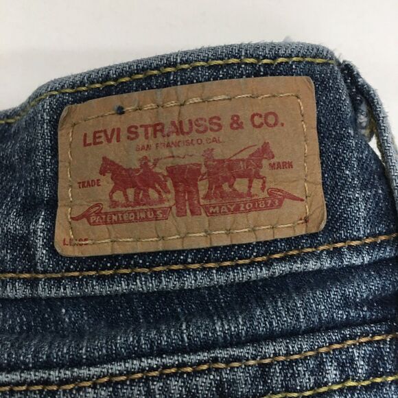 LEVIS 518 Jeans Women 13M (32x32) Super Low Boot Cut Stretch Denim Blue - Picture 7 of 12
